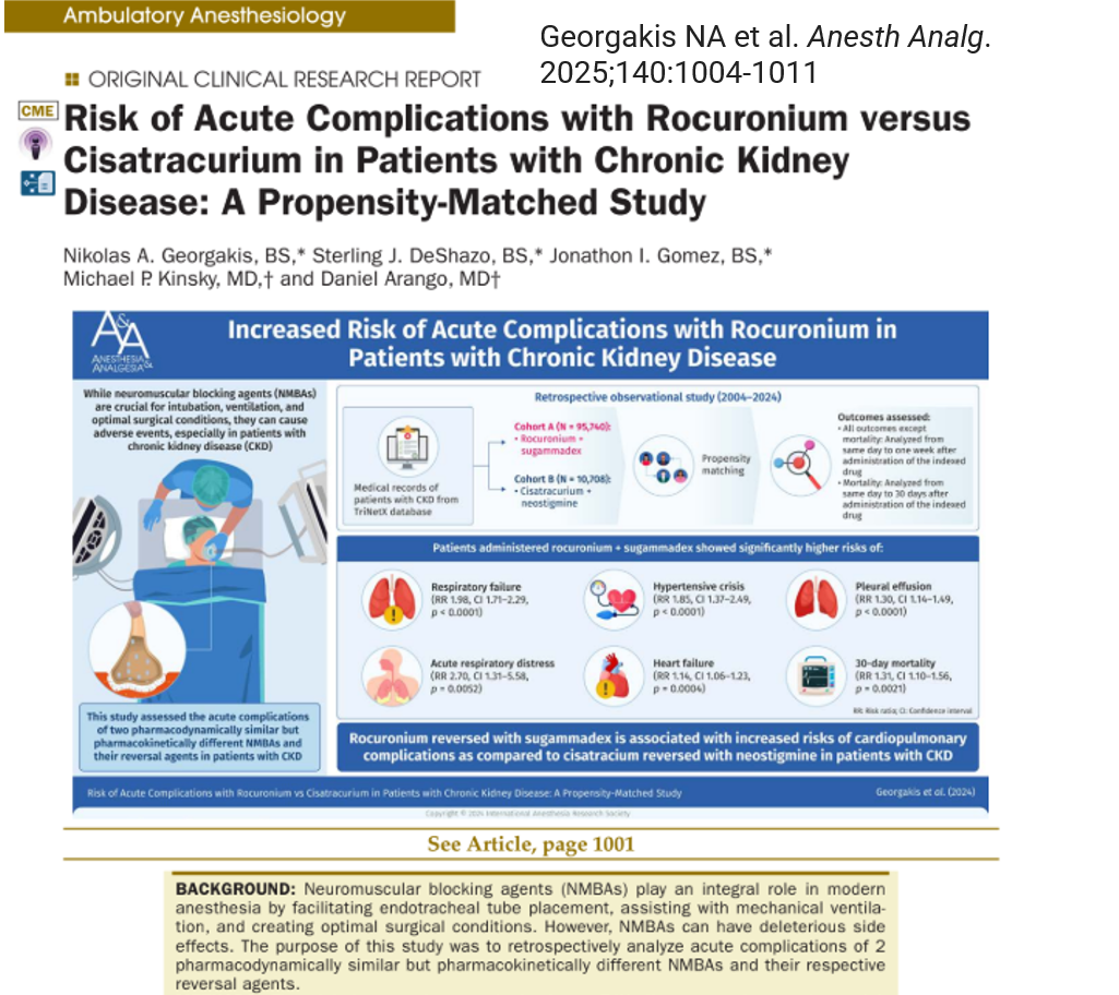 Neuromuscular Blockade in Patients with Chronic Kidney Disease