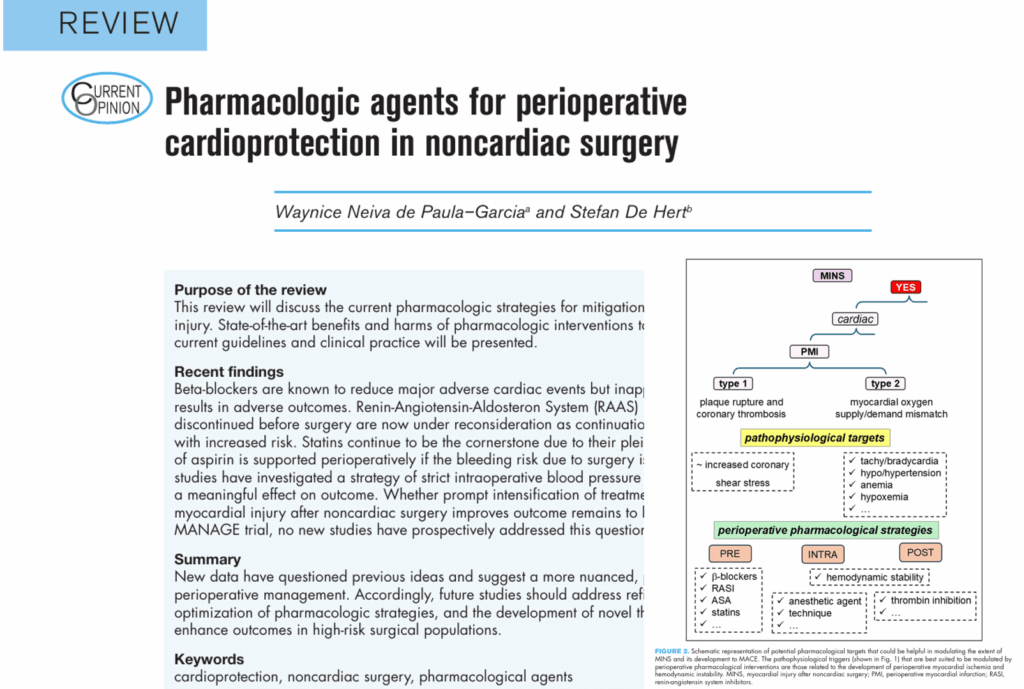 Perioperative Cardioprotection in Noncardiac Surgery