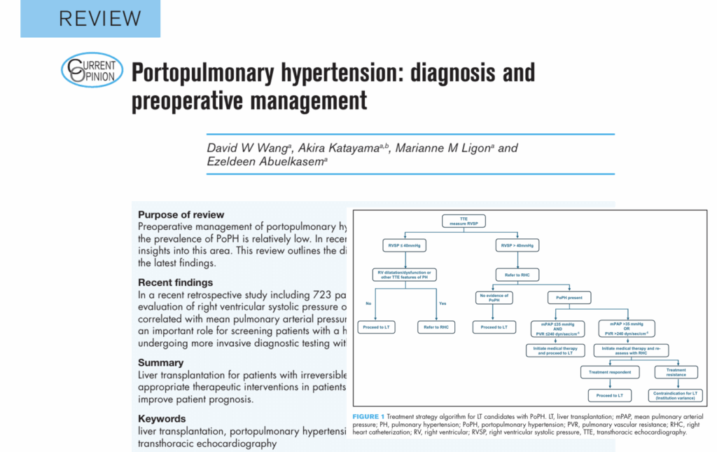 Portopulmonary Hypertension