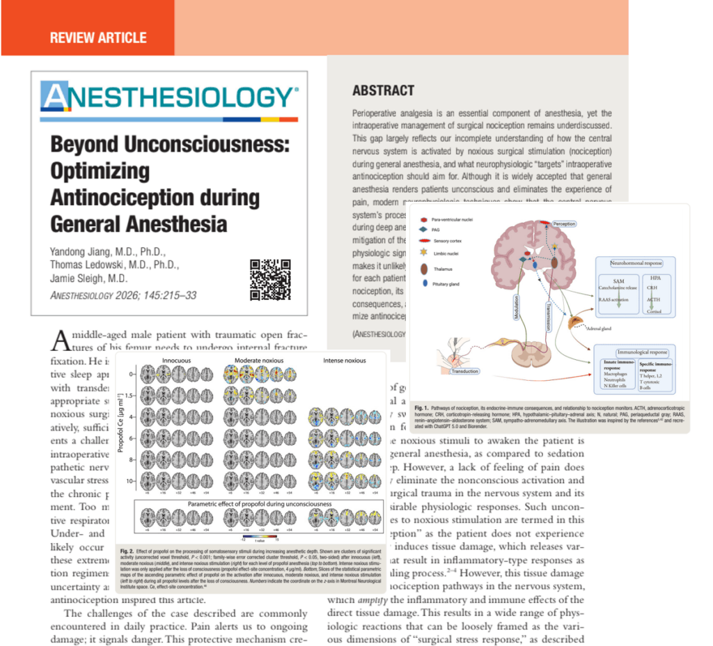 Beyond Unconsciousness: Optimizing Antinociception during GA
